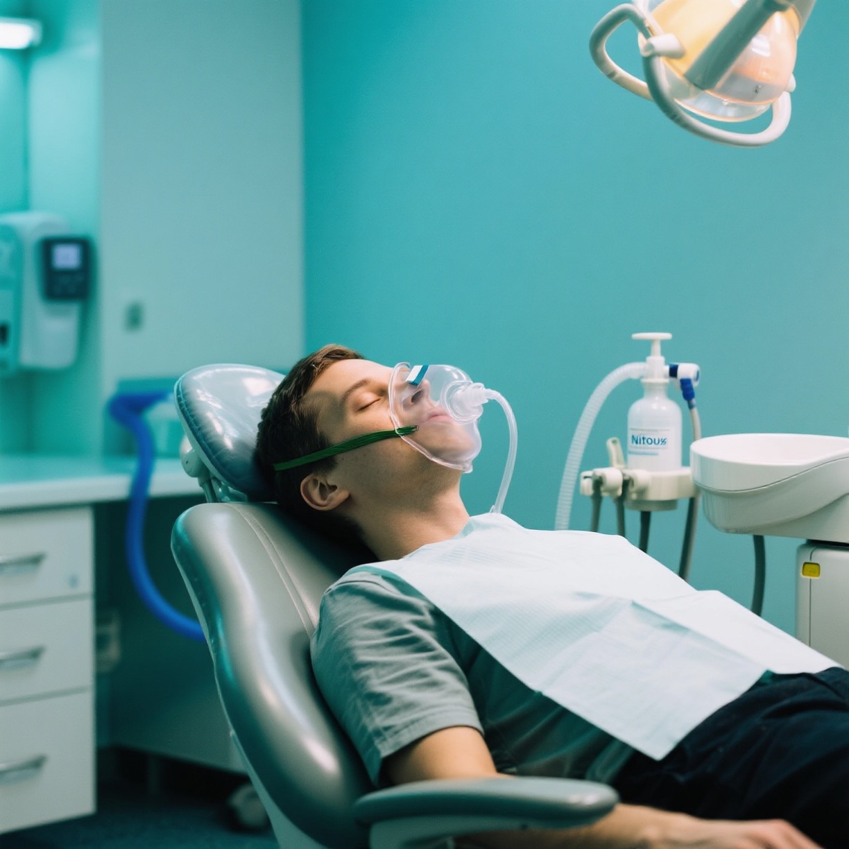 Paciente em tratamento sedado